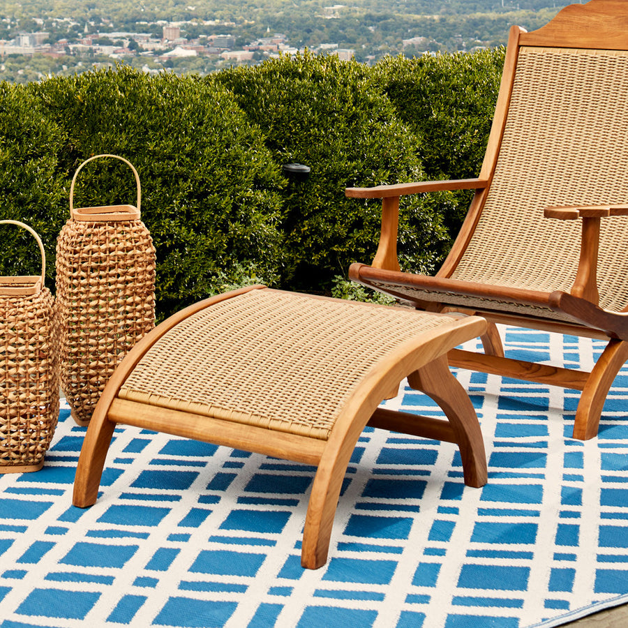 Teak Campeche Chair Ottoman