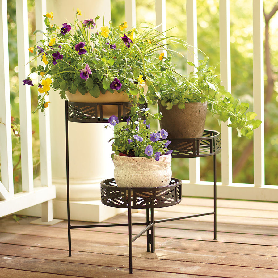 Folding Metal Plant Stand