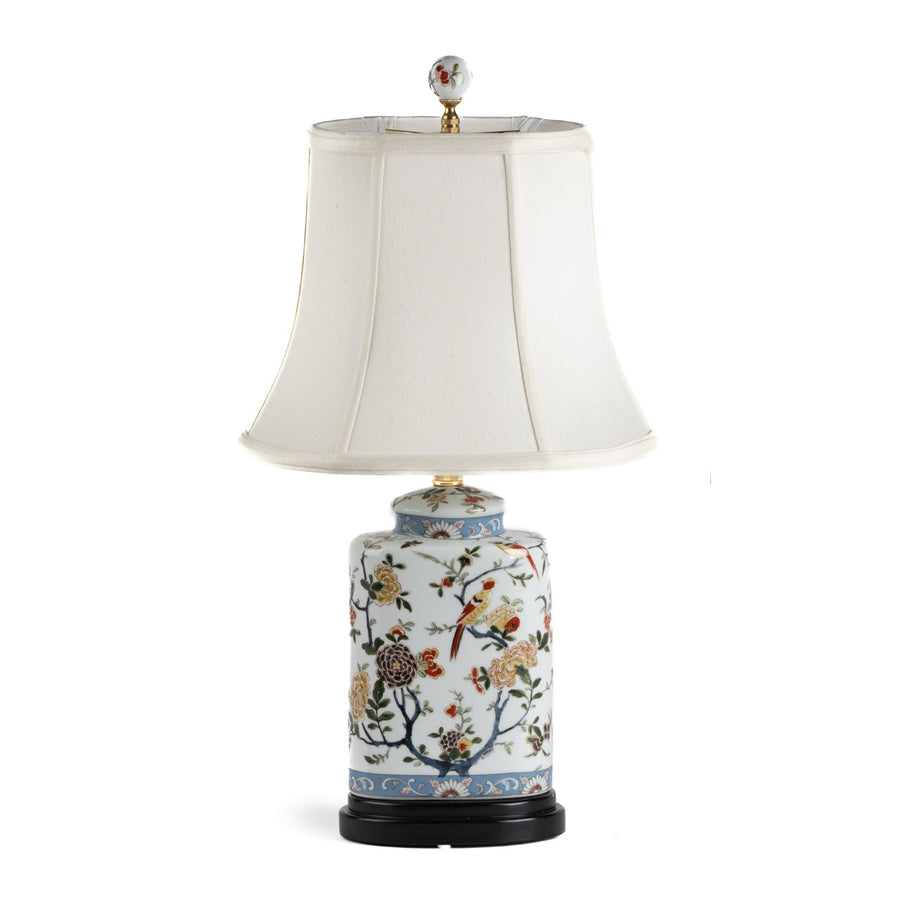 Floral Canister Table Lamp