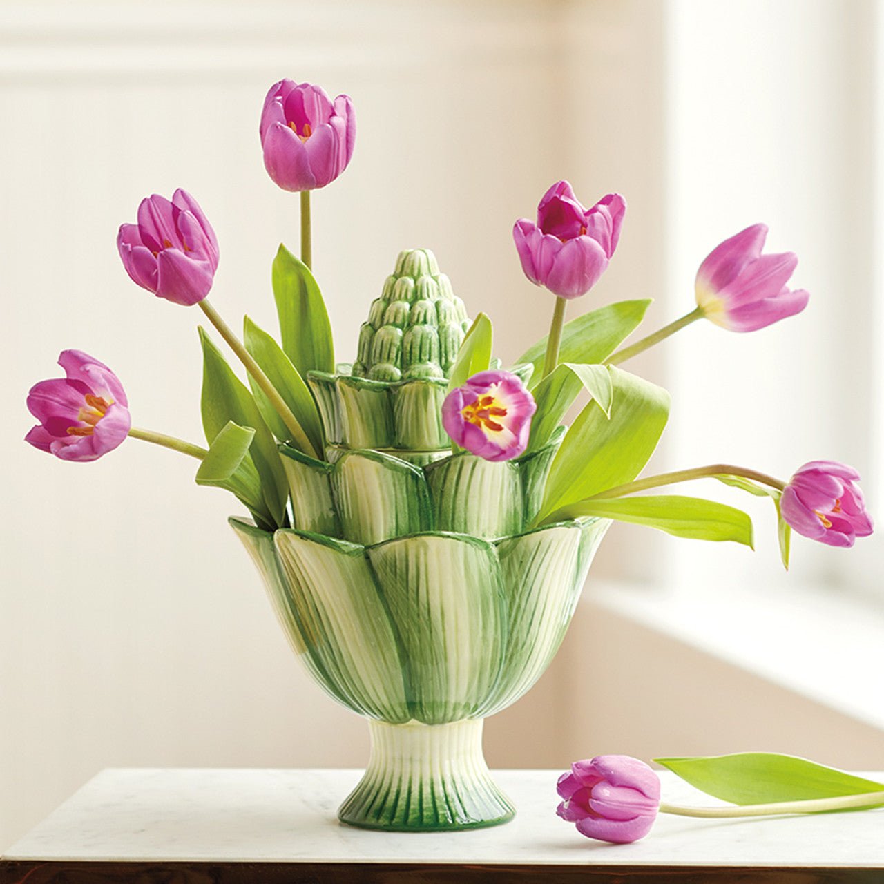 Ceramic Artichoke Tulipiere - Thumbnail 3