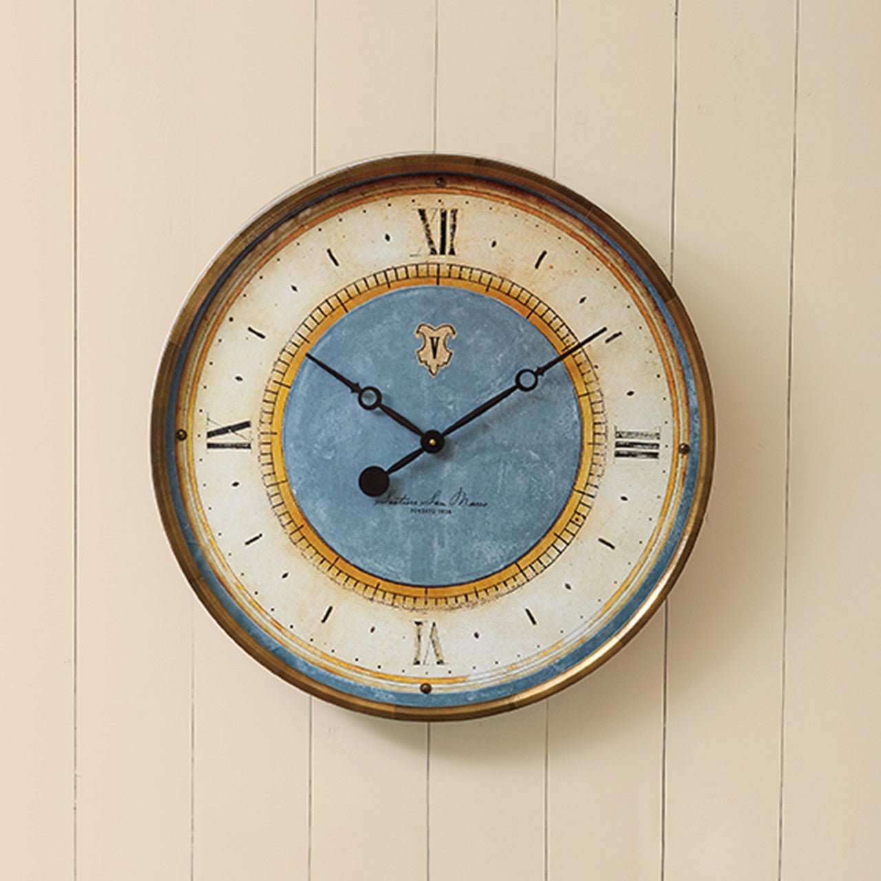 Azure Wall Clock – Monticello Shop