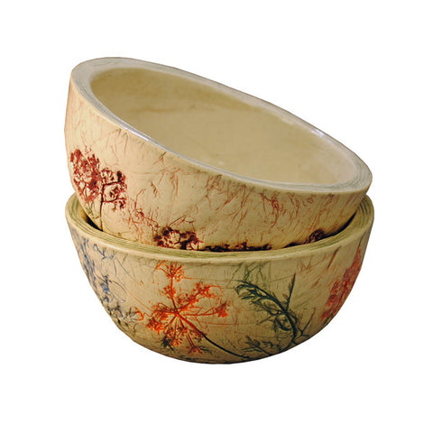 Earthenware Oliwia Floral Small Bowl discount