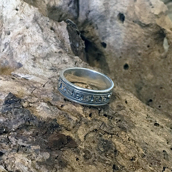e.m. 両面ジルコニアsilver ring Reflect Link Ring, Small, Seven Sizes in Three Color Variants