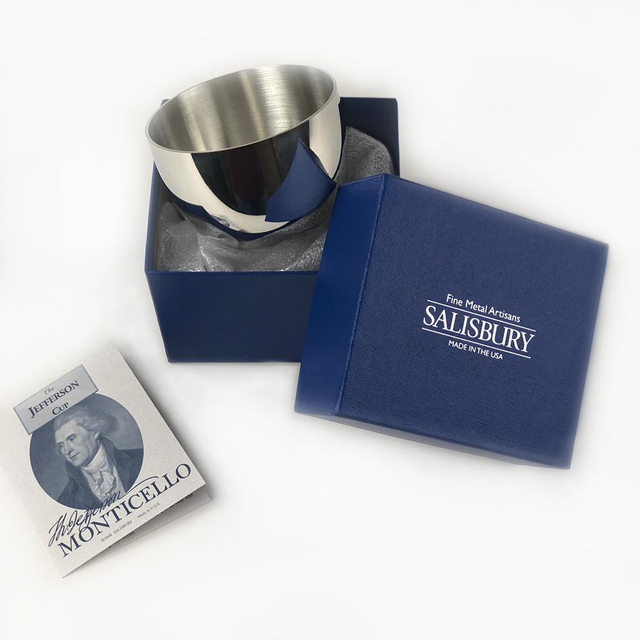 I Cannot Live without Books Pewter Jefferson Cup