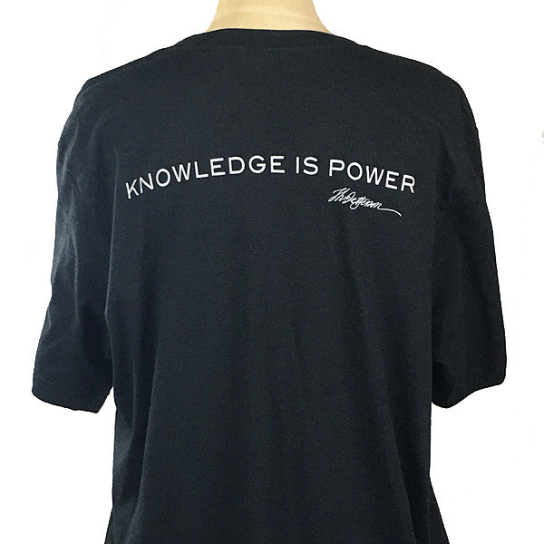 Knowledge is Power Quote T-Shirt
