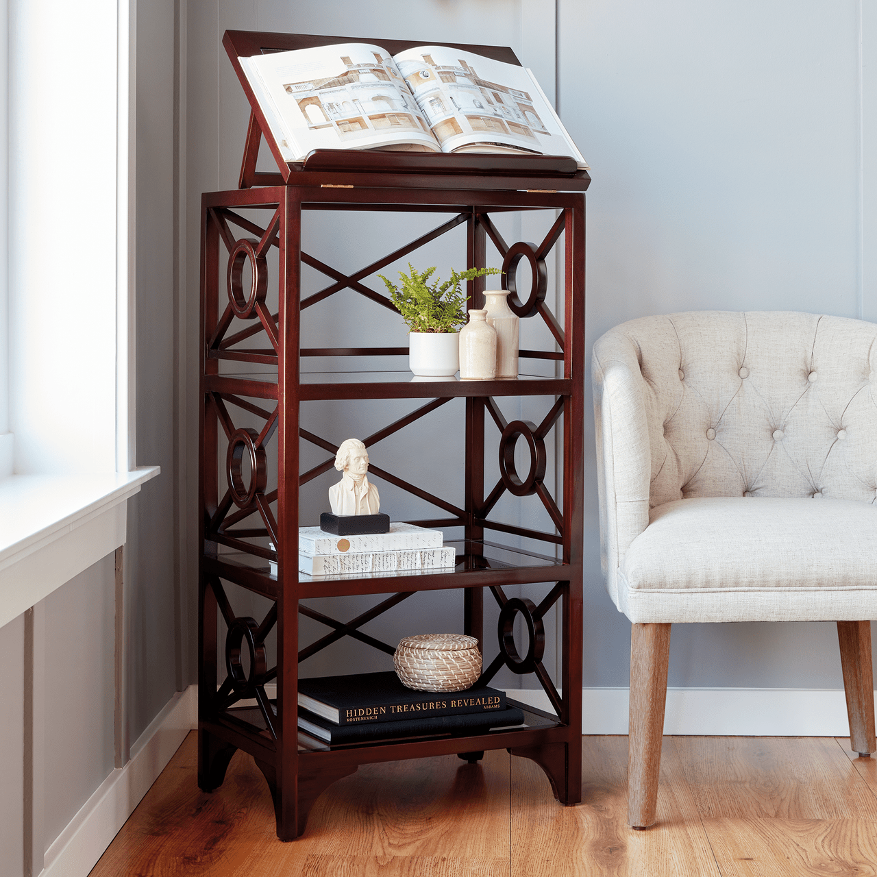 Library Case Stand Library Book Stand – Monticello Shop