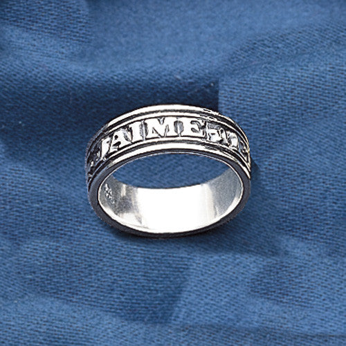 J'Aime et J'Espere Sterling Silver Ring